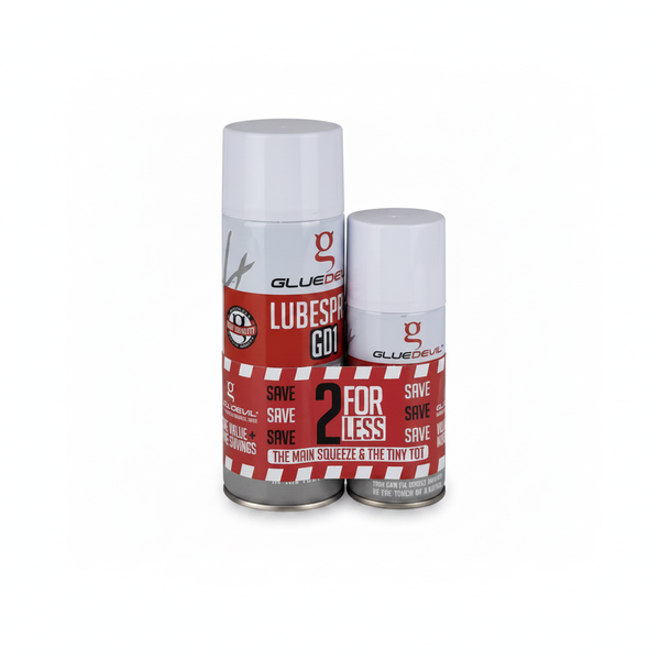 Glue Devil Lube Spray 400ml + 150ml - Versatile Lubricant for - 2 Pack