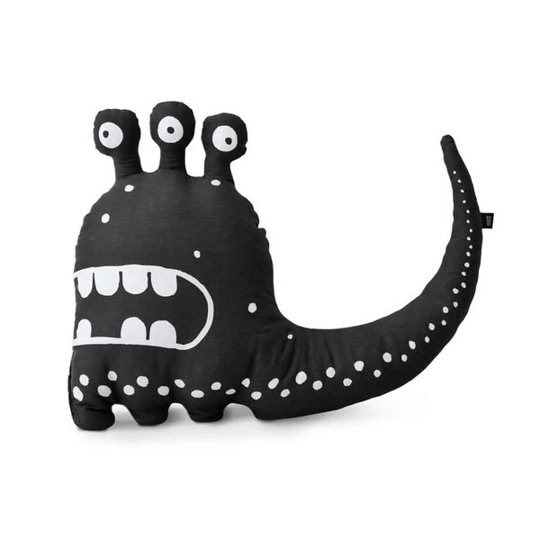iKids Three-Eyed Monster Cushion - Black