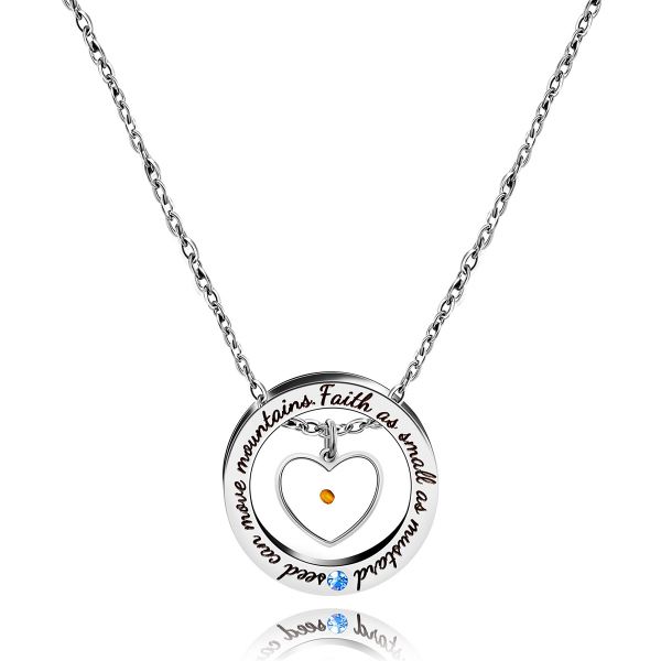 Zeltryn Love Mustard Seed Faith Pendant Necklace