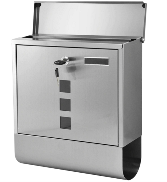 Stainless Steel Newspaper Mailbox Postbox
