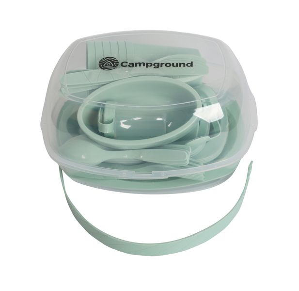 Campground 6 Person Camping Dinner Set - 52 pieces