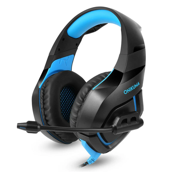 ONIKUMA K1B Stereo Gaming Headset With Mic for PS4 XBOX PC - Black &amp; Blue