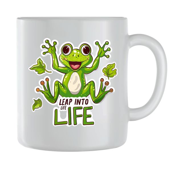Leap Coffee Mugs for Men Women Trendy Animal Lovers Graphic Cup Present 197