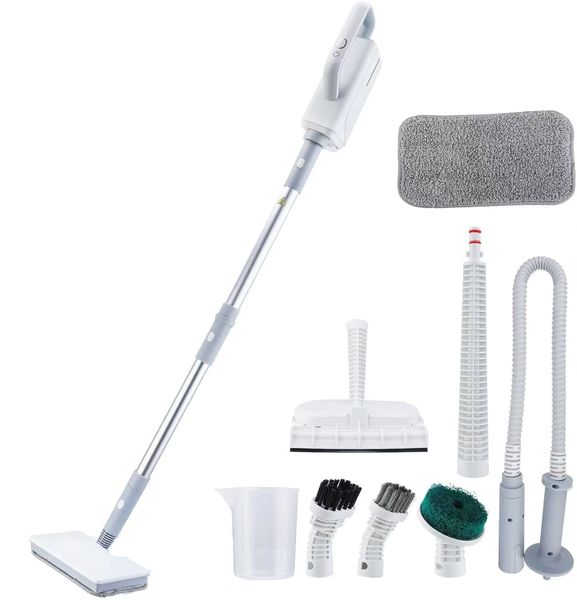 1500W Multipurpose Steam Mop with Detachable Handheld Steam Cleaner,370ML