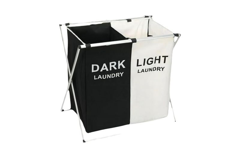 Laundry Basket with Dark and Light Separation