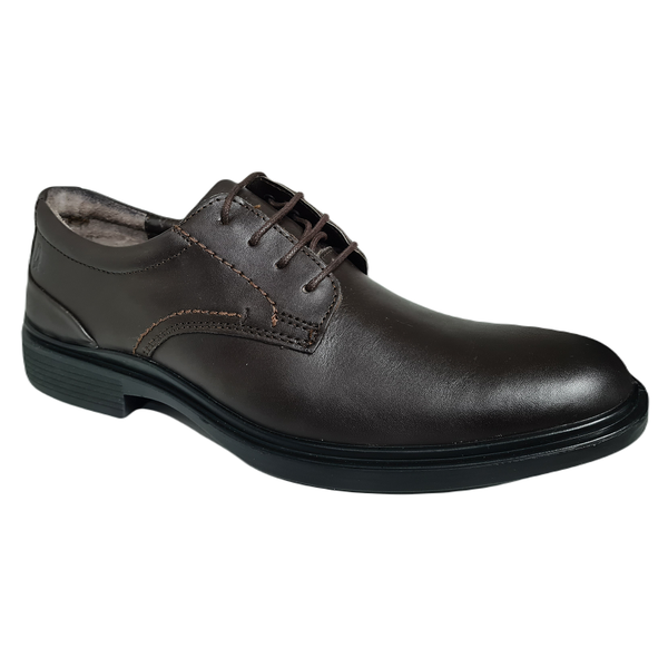 Hush Puppies Victor Plain Toe Lace Up Chocolate Brown