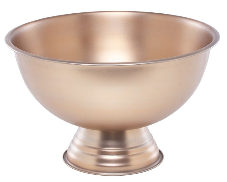 George &amp; Mason - Stainless Steel Matt Rosegold Champagne Bowl On Foot