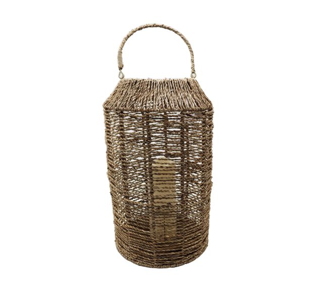 Seagrass Candle Lantern Large