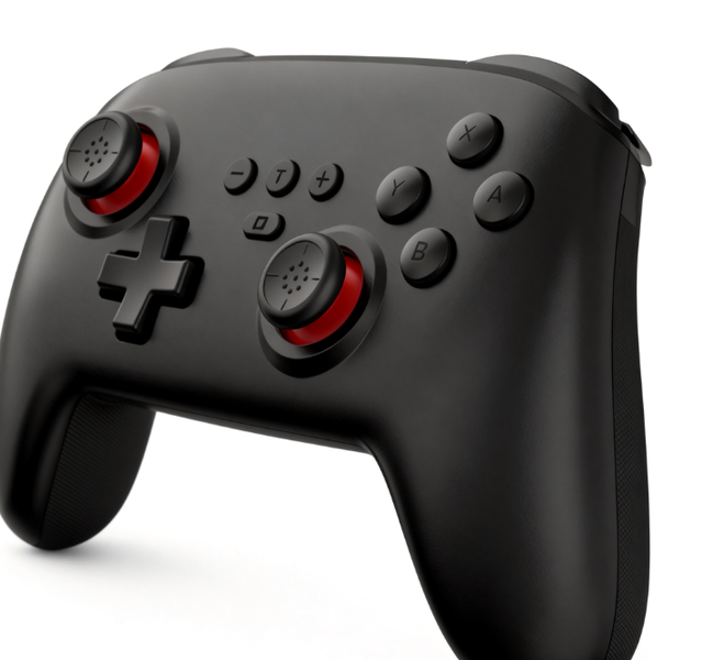 Wireless Game Controller (White-Red/Black-Red) - 1 Piece