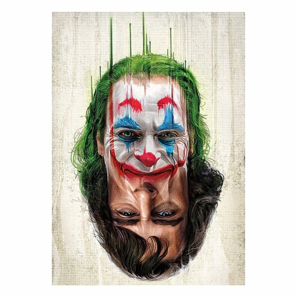 Two-Face Joker Abstraction - A1 Poster