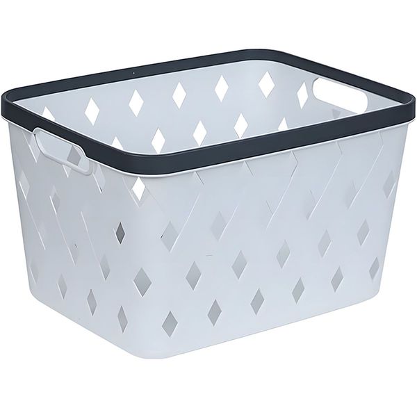 Assorted Colors Premium Modern Weave Design Storage Basket With ReVibe Pen