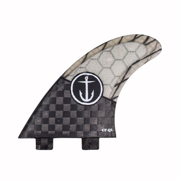 Captain Fin CF Quickness-Large Thruster TT Fin - Black
