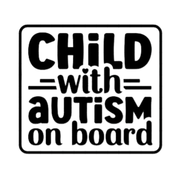 Baby on Board Sign Decal Sticker - Child with Autism