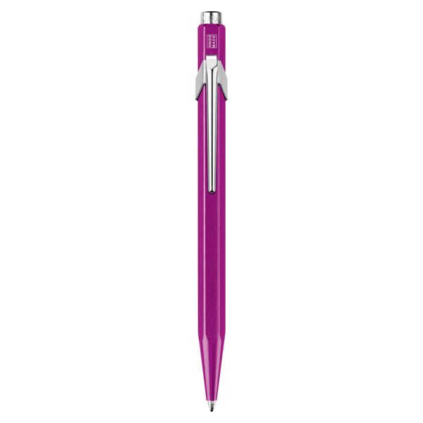 Caran D'Ache 849 VIOLET ballpoint pen, METAL X COLLECTION, single