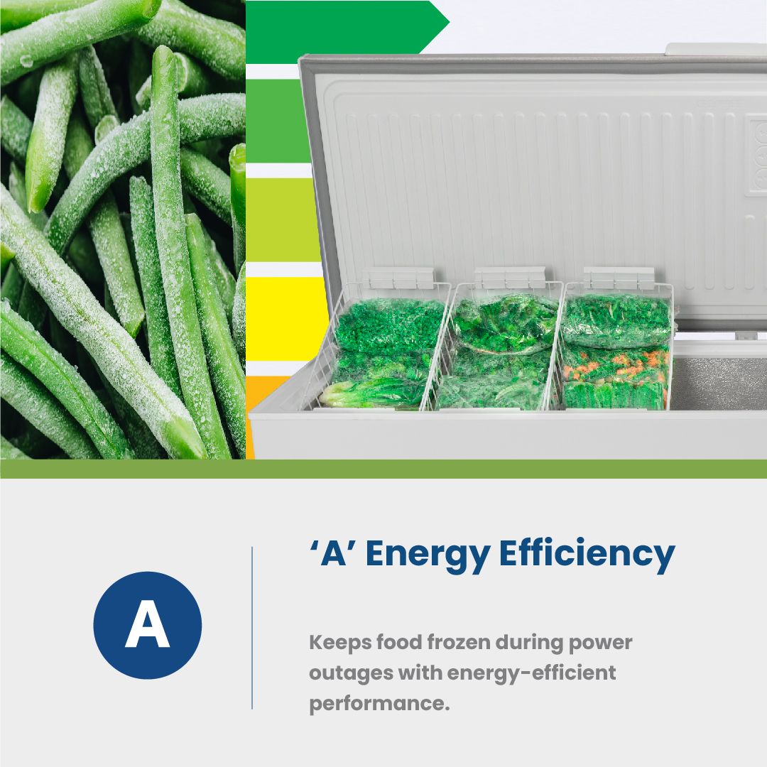 KIC 537L Vari-Freeze Chest Freezer KCG 575 WH - White | Shop Today