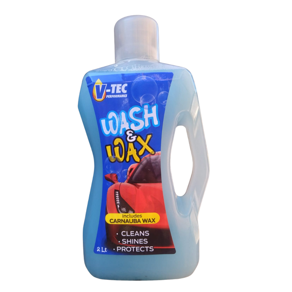 V-TEC Wash &amp; Wax Car Shampoo 2LT
