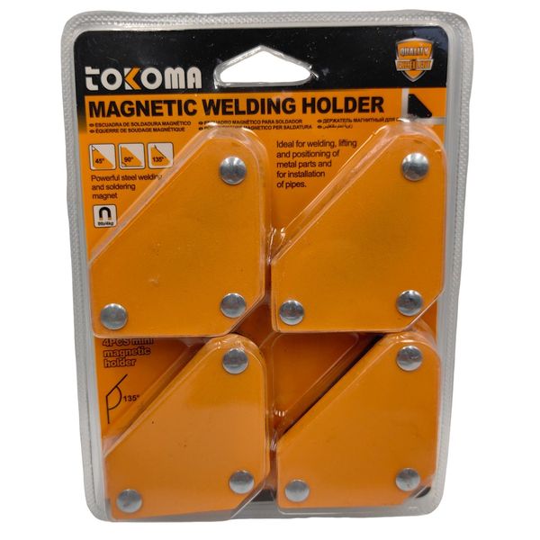 Magnetic Welding Holder 4-Piece Set | 45 , 90 , 135 Angles, 4kg Force