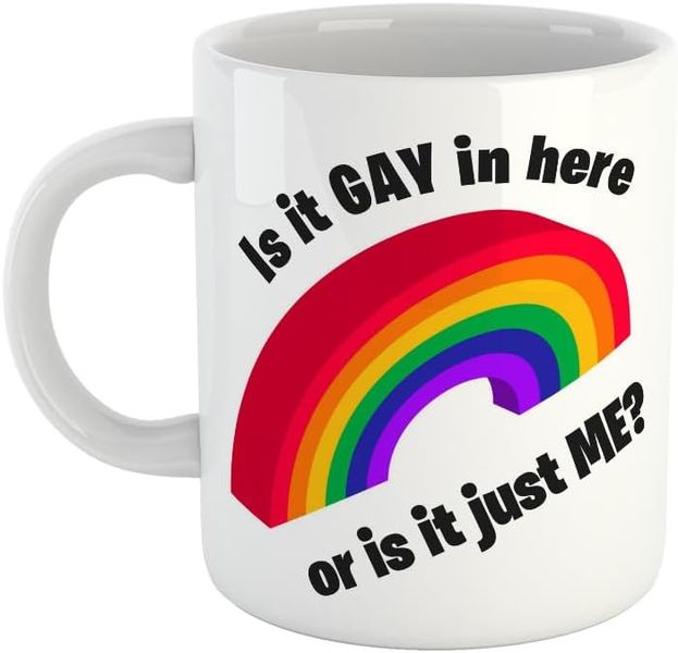 Is it gay in here-Valentines-Mpther's day-Father's day-Christmas Mug