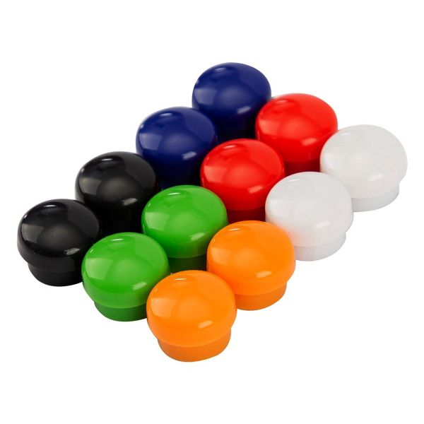12 Colours Whiteboard/Refrigerator Magnetic Buttons 15MM