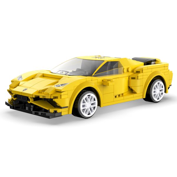 CaDA Tech R/C Evo Race Car - Lamborghini - 289-Piece - 20cm Long