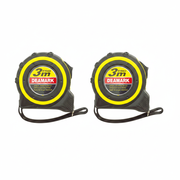 Deamark 3m x 16mm Metric Measuring Tape - 2 Pack