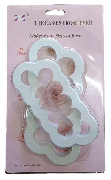Set Of 2 Easiest Rose Ever Cutter - White