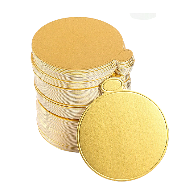 100 Piece Premium Mini Cake Boards - Gold