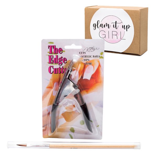 Glam It Up Girl/Acrylic Tip Cutter and Nail Brush No.8 SET