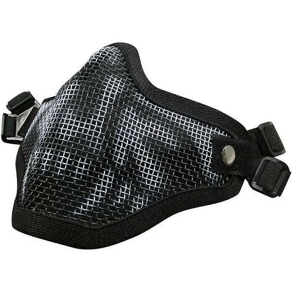 Tactical Airsoft Mask Half Face Adjustable Mesh Mask