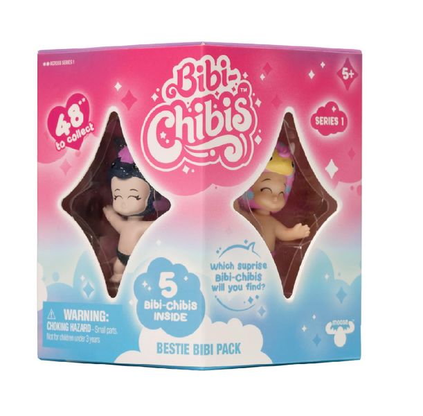 Bibi-Chibis Besties Girls Collectible Surprise Pack (5 Figures)