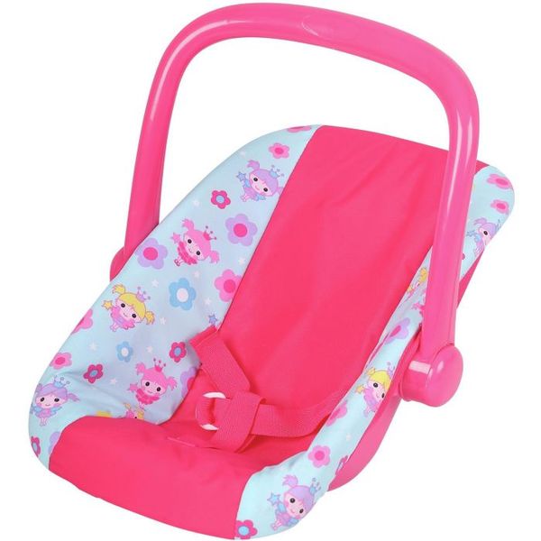 Newborn Baby Doll Car Seat Carrier - Portable Pretend Play Accessory