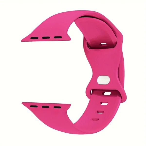 Silicone Bubble Watch Strap Compatible With Apple - Violaceous Purple