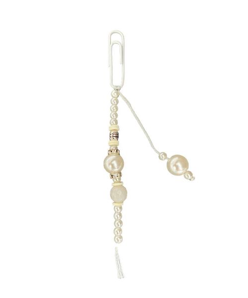 Yeyeb handmade beaded pearl bookmark