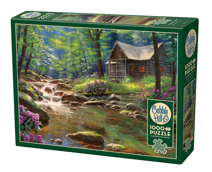Cobble Hill Fishing Cabin 1000 Piece Puzzle