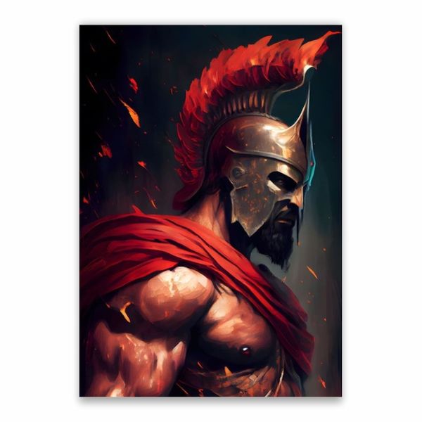 Spartan Warrior Poster - A1