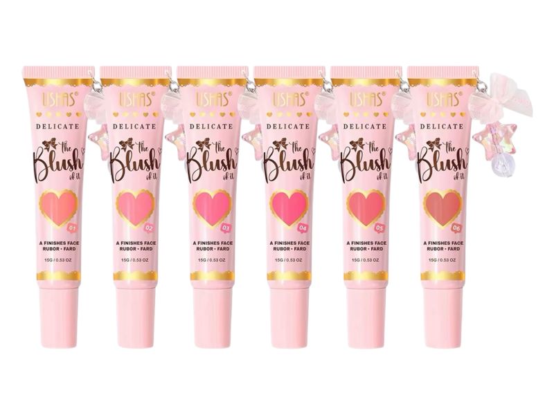 Set of 6 - Ushas Delicate The Blush Of it Liquid Gel Cream Blush
