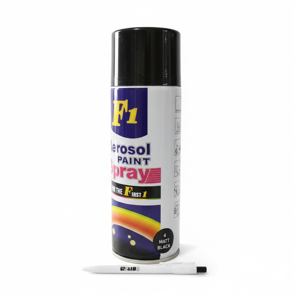 2Pcs 450ml 4 Matt Black Car/Multipurpose Spray Paint With ReVibe Pen
