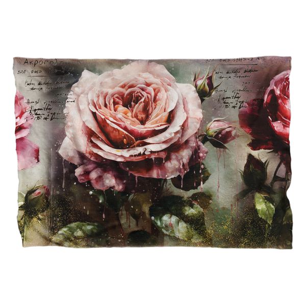 Vintage Rose Large Light Weight Fleece