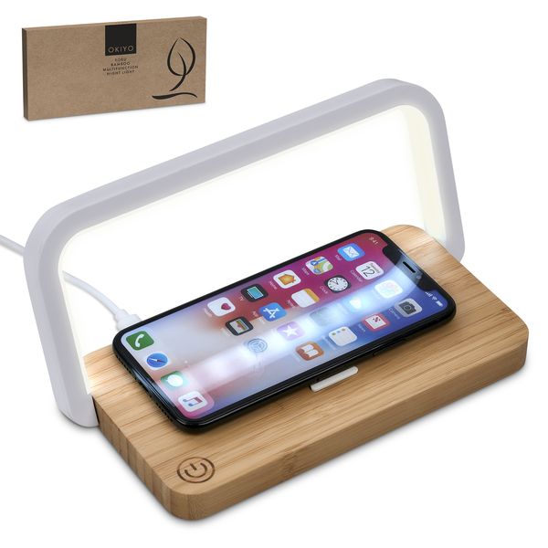 Okiyo - Yoru - Bamboo - 3 Mode Night Light&amp; Wireless Charger