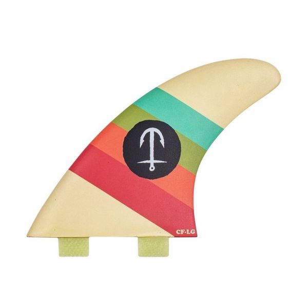 Captain Fin CF Series-Large Thruster TT Fin Cream