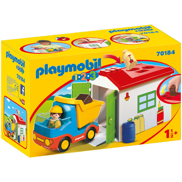Playmobil 1.2.3 Dump Truck 70184 - 1,5+ Years