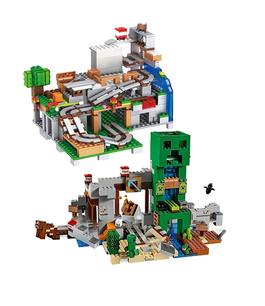 Minecraft Medieval Building Blocks 2 Scenes - 1200 Piece