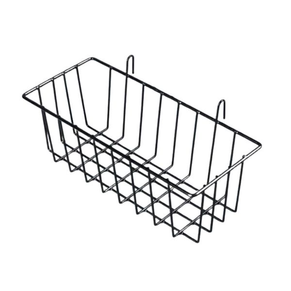 Grid Storage Basket Black