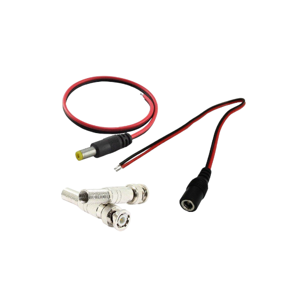 CCTV Connector Set Black and Red