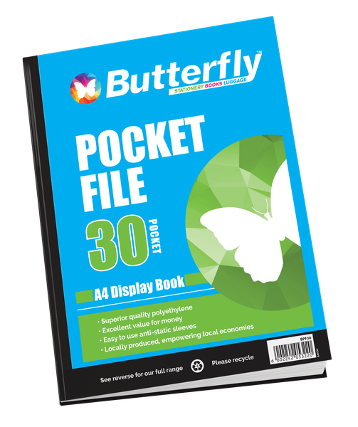 Butterfly Pocket File A4 - 30 Page