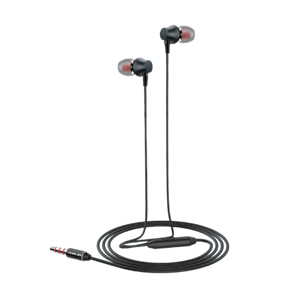 YESPLUS - YS-119 - Stereo Sound In-Ear Earphones - Black - 1.2m