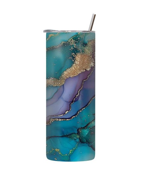 Purple 20 Oz Tumbler with Lid and Straw Trendy Pattern Graphic Present 227