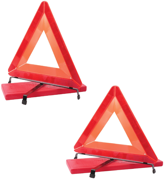 Roadside Triangle Warning Sign - 2 Piece Set