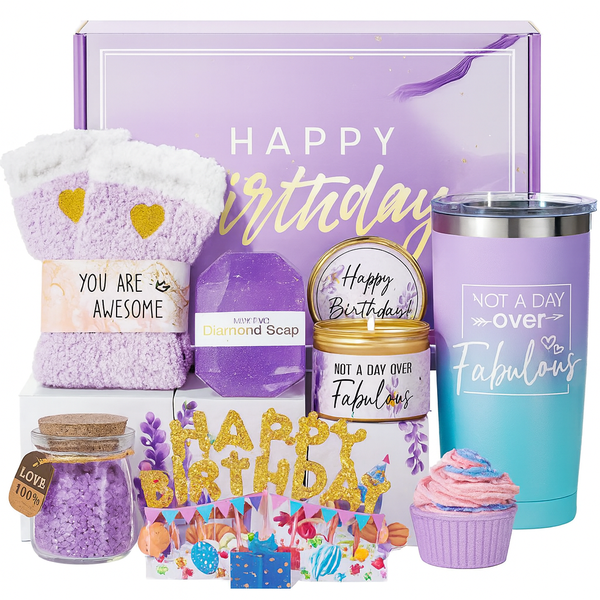 Birthday Gifts for Women Purple 8 Pcs , Gift for Her