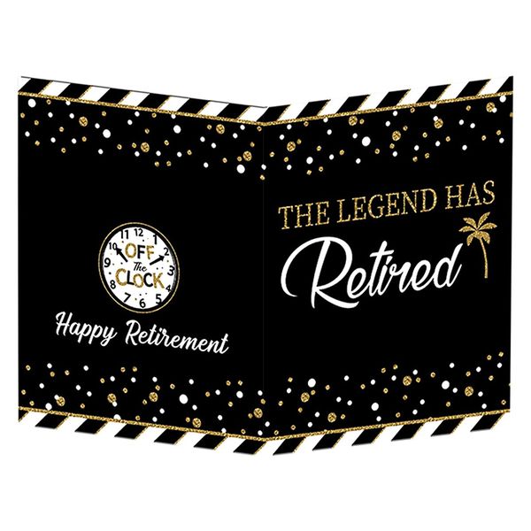 The Legend Extra Large Retirement Guestbook Card
